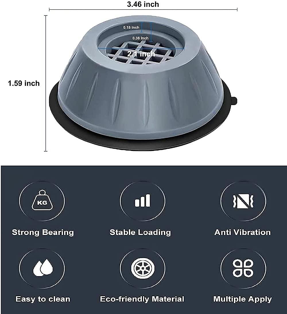 Anti Vibration Pad For Washing Machine - 4 Pcs Shock Proof