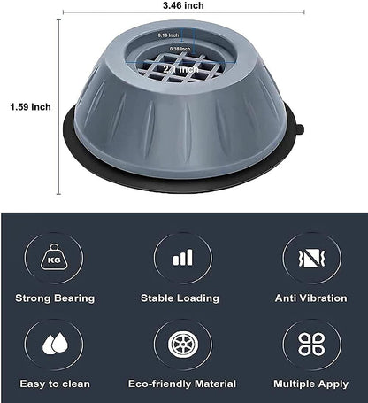 Anti Vibration Pad For Washing Machine - 4 Pcs Shock Proof
